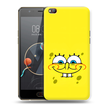 Пластиковый чехол на ZTE Nubia M2 Lite с принтом спанчбоб спанч боб
