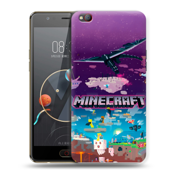 Пластиковый чехол на ZTE Nubia M2 Lite с принтом Майнкрафт Minecraft Пластиковый чехол на ZTE Nubia M2 Lite с принтом Майнкрафт Minecraft