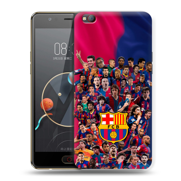 Пластиковый чехол на ZTE Nubia M2 Lite с принтом Барселона Barcelona