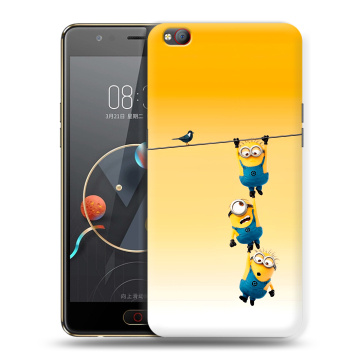 Пластиковый чехол на ZTE Nubia M2 Lite с принтом Миньоны Пластиковый чехол на ZTE Nubia M2 Lite с принтом Миньоны