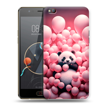 Пластиковый чехол на ZTE Nubia M2 Lite с принтом Панда Пластиковый чехол на ZTE Nubia M2 Lite с принтом Панда