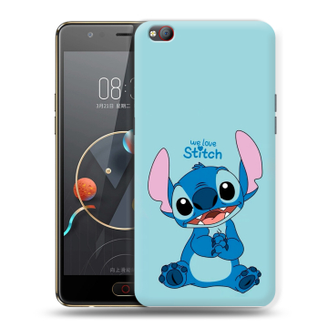 Пластиковый чехол на ZTE Nubia M2 Lite с принтом Лило и Стич
