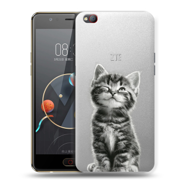 Пластиковый чехол на ZTE Nubia M2 Lite с принтом Котенок Пластиковый чехол на ZTE Nubia M2 Lite с принтом Котенок