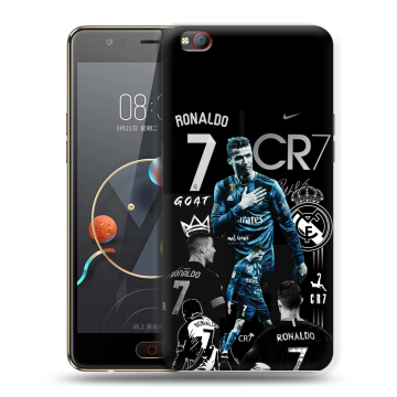 Пластиковый чехол на ZTE Nubia M2 Lite с принтом Реал Роналдо