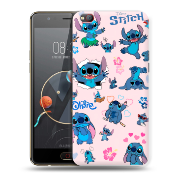 Пластиковый чехол на ZTE Nubia M2 Lite с принтом Лило и Стич