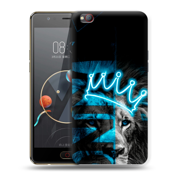 Пластиковый чехол на ZTE Nubia M2 Lite с принтом Король лев