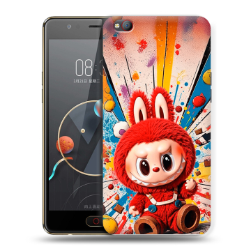 Пластиковый чехол на ZTE Nubia M2 Lite с принтом Labubu Лабубу