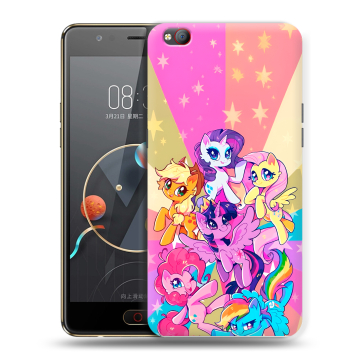 Пластиковый чехол на ZTE Nubia M2 Lite с принтом My little pony Дружба чудо