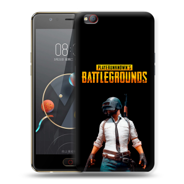 Пластиковый чехол на ZTE Nubia M2 Lite с принтом PUGB ПАГБ