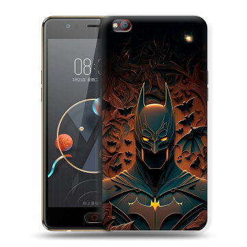 Пластиковый чехол на ZTE Nubia M2 Lite с принтом Batman Бэтмен