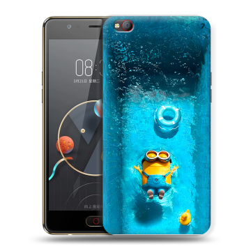 Пластиковый чехол на ZTE Nubia M2 Lite с принтом Миньоны Пластиковый чехол на ZTE Nubia M2 Lite с принтом Миньоны