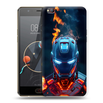 Пластиковый чехол на ZTE Nubia M2 Lite с принтом IronMan Железный человек Пластиковый чехол на ZTE Nubia M2 Lite с принтом IronMan Железный человек