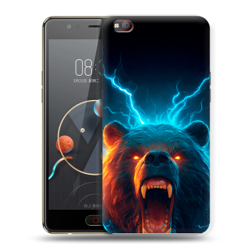 Пластиковый чехол на ZTE Nubia M2 Lite с принтом Медведь