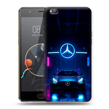 Пластиковый чехол на ZTE Nubia M2 Lite с принтом Mercedes Мерседес