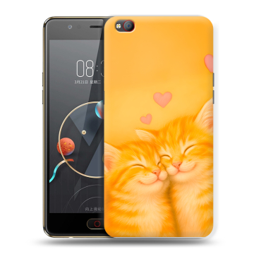 Пластиковый чехол на ZTE Nubia M2 Lite с принтом Милые котята Пластиковый чехол на ZTE Nubia M2 Lite с принтом Милые котята