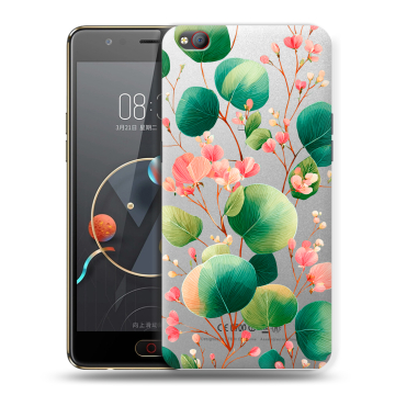 Пластиковый чехол на ZTE Nubia M2 Lite с принтом женский