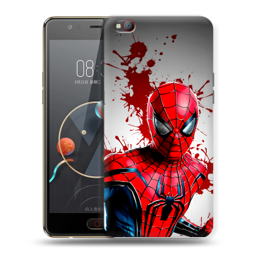 Пластиковый чехол на ZTE Nubia M2 Lite с принтом Spiderman Человек паук Пластиковый чехол на ZTE Nubia M2 Lite с принтом Spiderman Человек паук