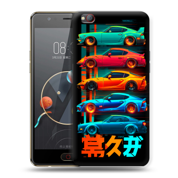 Пластиковый чехол на ZTE Nubia M2 Lite с принтом машины тачки
