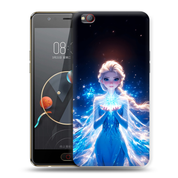 Пластиковый чехол на ZTE Nubia M2 Lite с принтом Холодное сердце Frozen