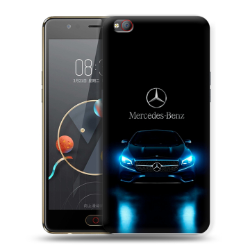 Пластиковый чехол на ZTE Nubia M2 Lite с принтом Mercedes Мерседес