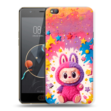 Пластиковый чехол на ZTE Nubia M2 Lite с принтом Labubu Лабубу
