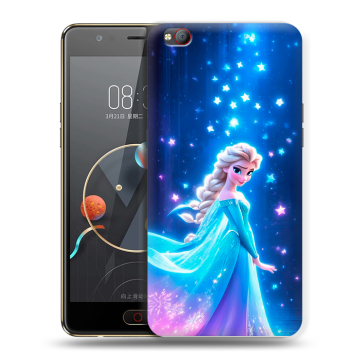 Пластиковый чехол на ZTE Nubia M2 Lite с принтом Холодное сердце Frozen