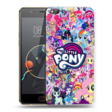 Пластиковый чехол на ZTE Nubia M2 Lite с принтом My little pony Дружба чудо