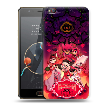 Пластиковый чехол на ZTE Nubia M2 Lite с принтом Hazbin Hotel Отель Хазбин