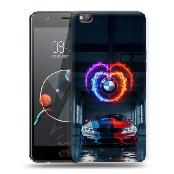 Пластиковый чехол на ZTE Nubia M2 Lite с принтом BMW БМВ Пластиковый чехол на ZTE Nubia M2 Lite с принтом BMW БМВ