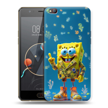 Пластиковый чехол на ZTE Nubia M2 Lite с принтом Спанч боб Спанчбоб Пластиковый чехол на ZTE Nubia M2 Lite с принтом Спанч боб Спанчбоб