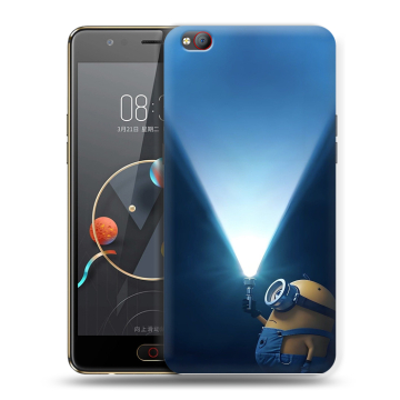 Пластиковый чехол на ZTE Nubia M2 Lite с принтом Миньоны