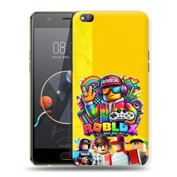Пластиковый чехол на ZTE Nubia M2 Lite с принтом Roblox Роблокс