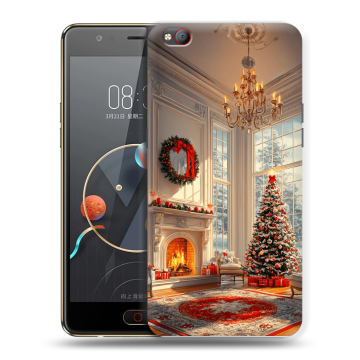 Пластиковый чехол на ZTE Nubia M2 Lite с принтом Новый год