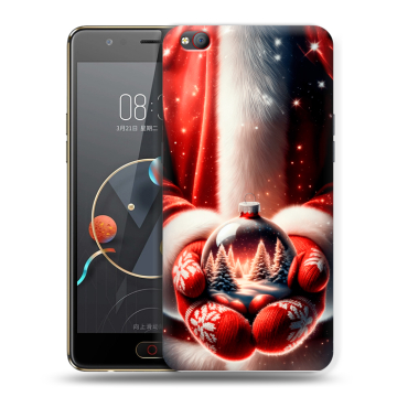 Пластиковый чехол на ZTE Nubia M2 Lite с принтом Новый год