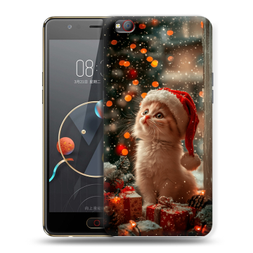 Пластиковый чехол на ZTE Nubia M2 Lite с принтом Новый год