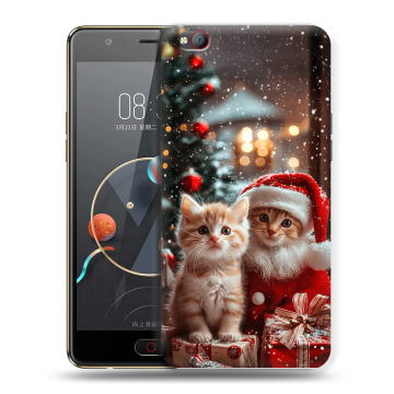 Пластиковый чехол на ZTE Nubia M2 Lite с принтом Новый год