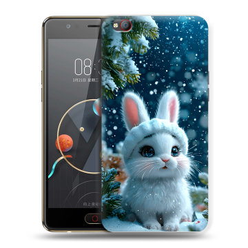 Пластиковый чехол на ZTE Nubia M2 Lite с принтом Новый год