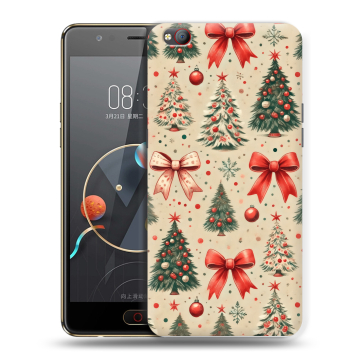 Пластиковый чехол на ZTE Nubia M2 Lite с принтом Новый год