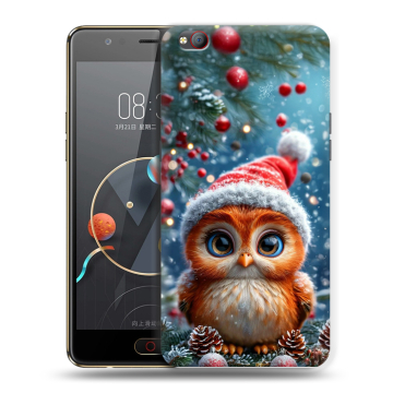 Пластиковый чехол на ZTE Nubia M2 Lite с принтом Новый год