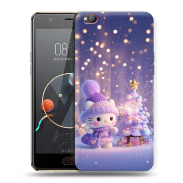 Пластиковый чехол на ZTE Nubia M2 Lite с принтом Новый год