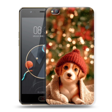 Пластиковый чехол на ZTE Nubia M2 Lite с принтом Новый год