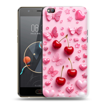 Пластиковый чехол на ZTE Nubia M2 Lite с принтом для девочек