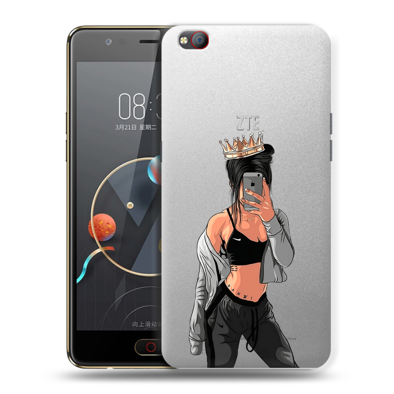 Пластиковый чехол на ZTE Nubia M2 Lite с принтом Женские принты Пластиковый чехол на ZTE Nubia M2 Lite с принтом Женские принты