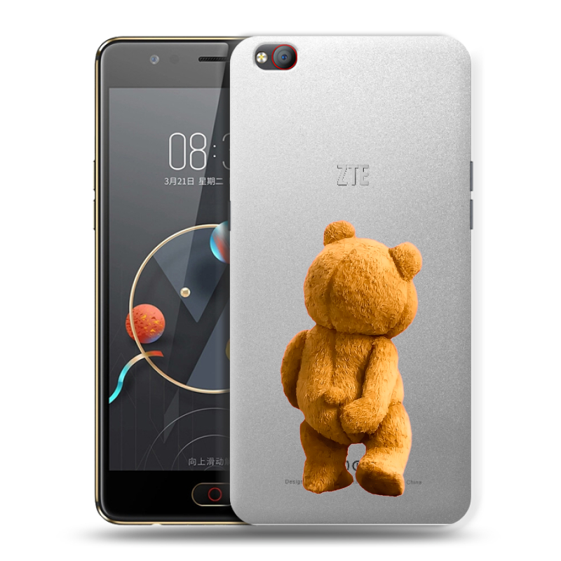 Пластиковый чехол на ZTE Nubia M2 Lite с принтом Медведь Пластиковый чехол на ZTE Nubia M2 Lite с принтом Медведь