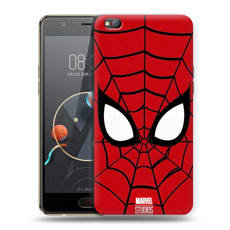 Пластиковый чехол на ZTE Nubia M2 Lite с принтом человек паук spiderman Пластиковый чехол на ZTE Nubia M2 Lite с принтом человек паук spiderman