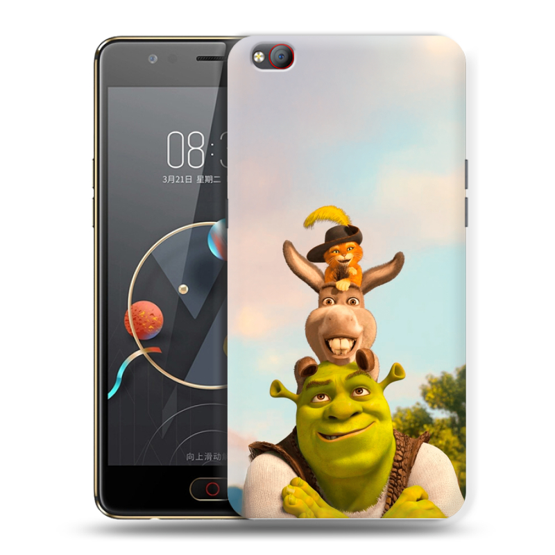 Пластиковый чехол на ZTE Nubia M2 Lite с принтом Шрек Shrek Пластиковый чехол на ZTE Nubia M2 Lite с принтом Шрек Shrek