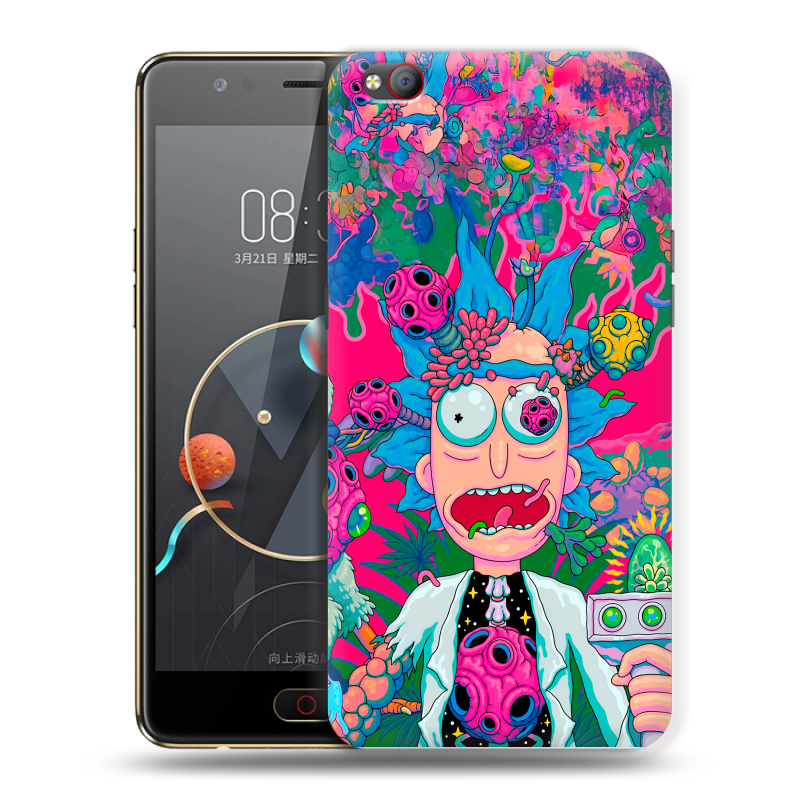 Пластиковый чехол на ZTE Nubia M2 Lite с принтом Рик и Морти Rick Morty Пластиковый чехол на ZTE Nubia M2 Lite с принтом Рик и Морти Rick Morty
