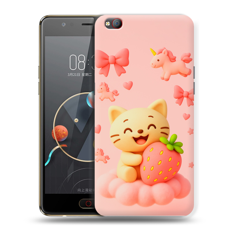 Пластиковый чехол на ZTE Nubia M2 Lite с принтом для девочек Пластиковый чехол на ZTE Nubia M2 Lite с принтом для девочек
