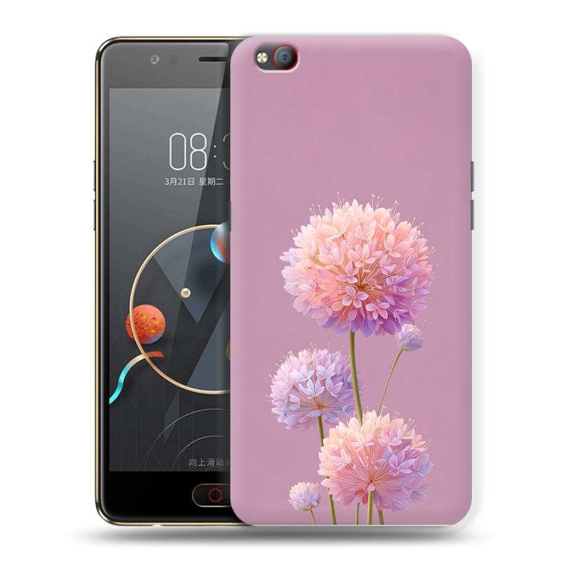 Пластиковый чехол на ZTE Nubia M2 Lite с принтом Цветы Пластиковый чехол на ZTE Nubia M2 Lite с принтом Цветы