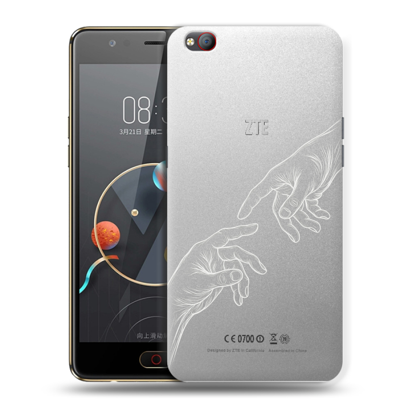 Пластиковый чехол на ZTE Nubia M2 Lite с принтом Сотворение мира Пластиковый чехол на ZTE Nubia M2 Lite с принтом Сотворение мира